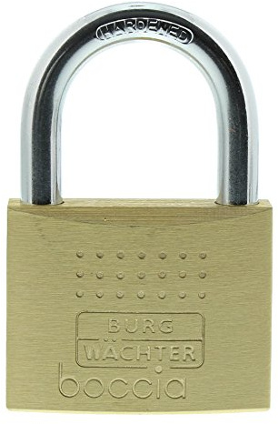 Burg-Wächter Vorhängeschloss, Boccia 450 60 SB, Inkl. 1 Schlüssel, Bügelstärke: 9,5 mm