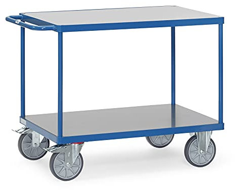 Tischwagen Ladefläche 850x500 mm mit 2 Böden Hart-