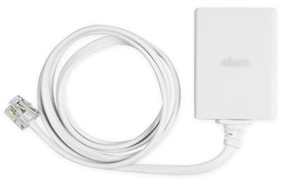 Ekon filtro ADSL, presa ADSL, 2 prese RJ11, cavo RJ11, 1m, per connessione internet, telefono, router, modem