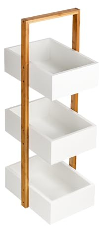 Shelfmade Rauma Badregal mit 3 Ablagen aus Bambus