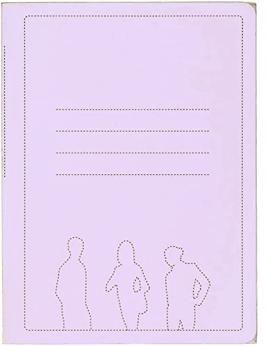 Pack 5 Carpetas con Solapa Tamaño Folio Color Lila pastel