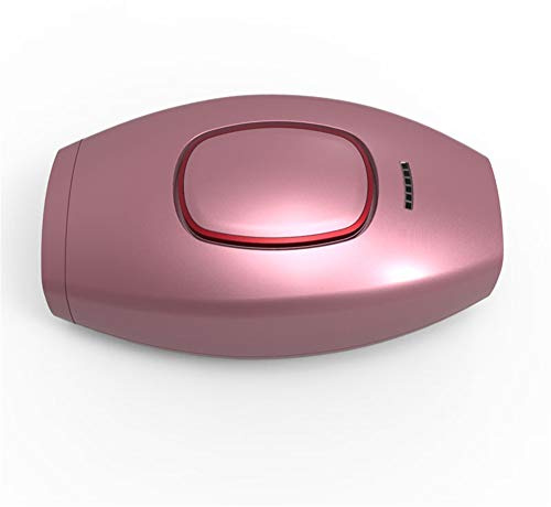 HIZQ Depiladora De Luz Pulsada Sistema IPL, Sistema De Depilación IPL Depiladora Liviana De para Mujeres, Hombres, 300000 Flashes En Cuerpo, Cara, Piernas, Axilas Y Línea De Bikini,Rosado