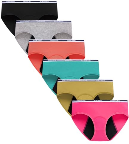 Boboking Teen Girls Cotton Period Panties Big Girls Breathable Briefs Women Underwear M