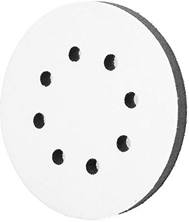 Kadimendium 125mm Diameter Soft Buffer Sponge Interface Cushion Pad Sanding Pads Polishing Pad(5 inch 8 Holes)