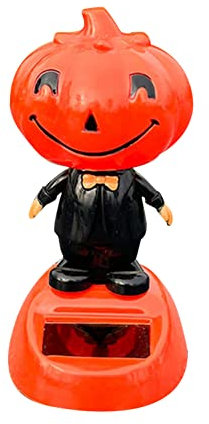 Solar Wackelfigur Kürbis Geist Piraten Katze,Solarbetriebene Solar Tanzende Spielzeug,Auto Armaturenbrett Dekoration,Solar Tanzende Puppe,Solar Wackel Figur,Wackeldackel fürs Auto Deko Innen Haus Büro