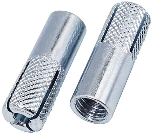 SKIR'CO (20 pz) Goccia zigrinata in ancore M8 x 30 mm, Manicotto per bulloni di espansione, Tasselli da parete, Ancoraggio in calcestruzzo