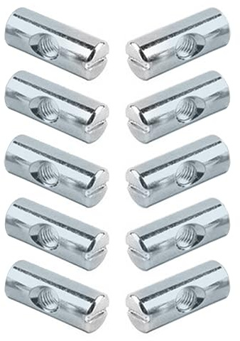 Kreuz Dübel Bettschraube,50 Stück Quermutter-Bolzen M6x12.5mm M6x15mm M6x20mm M6x30mm Quermutter-Bolzen Symmetrisch Dowels Nut Fasteners (M6x20mm)