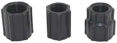 PP Plastica 1/2 3/4 Filettatura Femmina Connettore Dritto 1/2 A 3/4 Filettatura Interna Riduttore di Accoppiamento Adattatori Raccordi for Tubi Idraulici(3I4 inch to 1I2 inch)