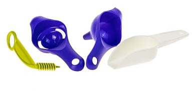 TW Küchenhelfer Set Tricher + Eitrenner + Mehlschaufel + Drehspirale