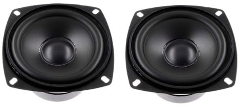 honselia Altoparlante da scaffale a gamma completa, da 10,2 cm, 20 W, 4 Ohm, cono per fai da te, impermeabili, Hi-Fi, woofer, altoparlanti stereo per auto, subwoofer, sistemi di altoparlanti stereo,