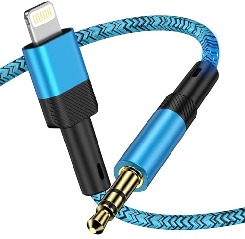 kigpozi AUX Kabel für iPhone,1M 3.5mm Aux Auf Lightning Kabel Klinke Audio | 3.5mm Aux Klinke Kopfhörer Kabel, für Audio/Auto/Kopfhörer/Lautsprecher, für iPhone14 13 12 11 Pro Max 10/8/plus X XS XR SE