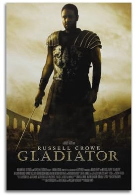 LUEXUHEY Gladiator-Film-Poster, Leinwand, Wandkunstdrucke für Wohnzimmer, Schlafzimmer, moderne Heimdekoration, Geschenk, 30 x 45 cm, ungerahmter Stil