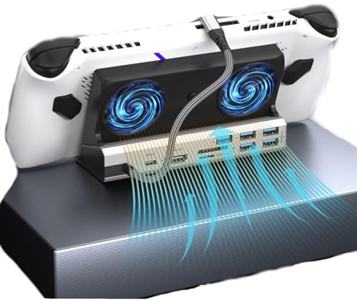 Docking Station 10 In Per Steam Deck E Rog Ally Con Doppie Ventole Di Raffreddamento Porte USB 3 0 E 2 0 Interfaccia Multimediale HD 4K A 60 Hz Ricarica PD Da 100 W Ideale Per Ga