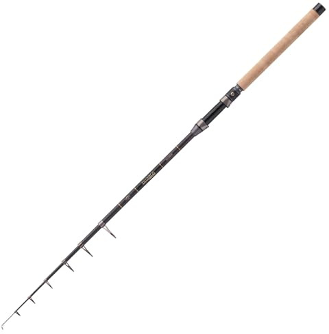Balzer Reiserute Diabolo Golden Circle Tele Mini Spin 50 - Profi Teleskoprute Forelle, Barsch, Zander 10-50g