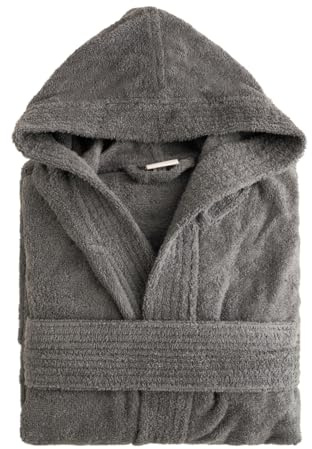 NELLA BIAGINI Accappatoio Uomo e Donna, Accappatoio Unisex con Cappuccio, per Sauna e SPA, in Spugna di Cotone, 420 gr/mq, Morbido, Assorbente, Resistente. Modello: Minerva