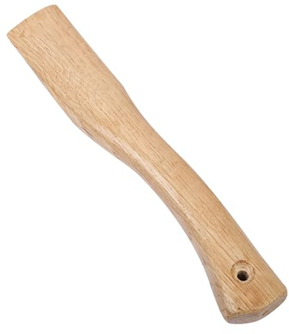 HoveeLuty Manche de hache en bois, manche de hache court remplacement, hachette avec trou suspension, manches incurvés lisses 14, 6 pouces, hachette