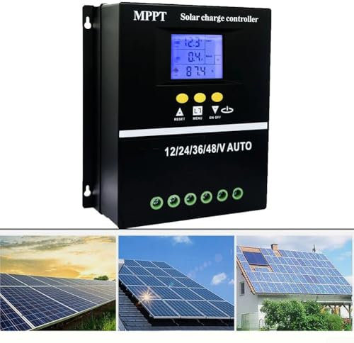 Contrôleur de charge solaire MPPT haute efficacité 100 A pour différents systèmes de tension avec deux ports USB (100 A)
