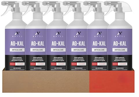 NVPRO AG-KAL ANTICALCARE PROFESSIONALE, Elimina Rapidamente Calcare E Incrostazioni Senza Graffiare Le Superfici