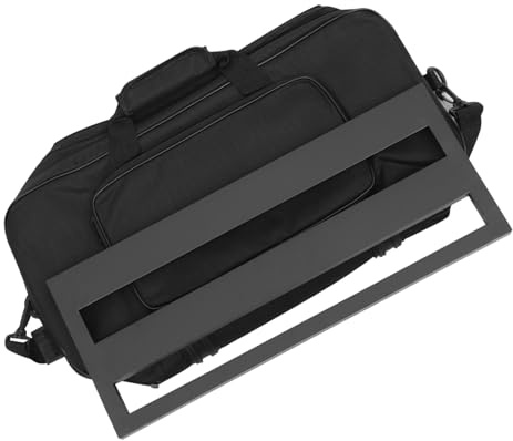 Milisten Gitarrenpedalboard aus Gitarreneffekt-ständer mit Transporttasche Gitarreneffekt-halterung für Effektgeräte Gitarreneffekt-bedienfeld für Heim und Bühne Gitarrenteile und Zubehör