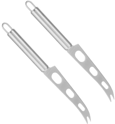 FELTECHELECTR 2 pièces Couteau à Beurre Inoxydable Spatule Racloir de Fromage Polyvalente Outil Manuel de Pâtisserie Résistant pour Restaurant et Cuisine Professionnelle