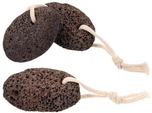 TOPPERFUN 3 piezas Piedras Pómez Volcánica Natural para Cuidado de Pies Removedor de Callos y Durezas Exfoliante Manual para Talones Secos y Agrietados Pedicura Eficaz para Hombres y