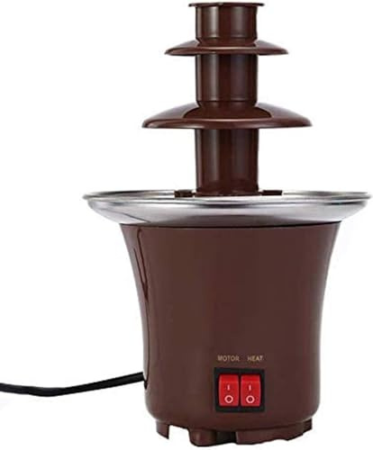 Bousige Chokladfontän, chokladfontänmaskin, elektrisk chokladfondue-uppsättning, 3 nivåer rostfritt stål fondue värme, för fest och bröllop