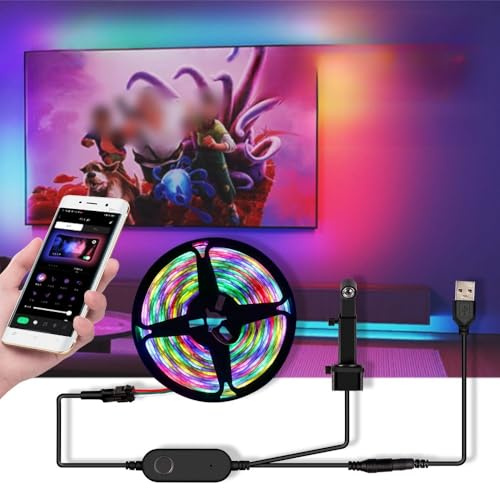 Luci LED TV Retroilluminazione 5V Phantom RGB Schermo Stesso Display Luce Ambientale Dietro Computer Sincronizzazione Colore Telecamera Cattura Streaming Luce Striscia LED intellig