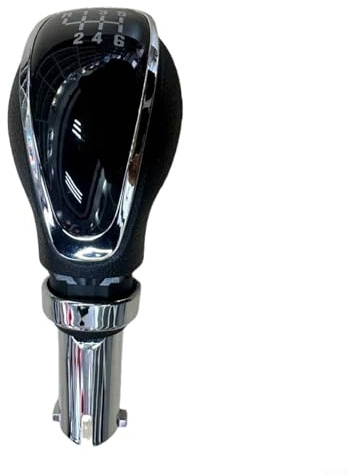 HEIBTENY Pomo selector de engranajes de 6 velocidades para Vauxhall para Mokka J13 2012-2019 Manija de palanca de cambios interior del coche 55565904 ABS negro reemplazo resistente al desgaste