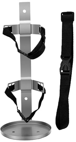 Staffa per Montaggio a Parete per Estintore con Vassoio per Estintori da 7 a 9 Kg Supporto in Acciaio Resistente per Garage, Camion, Barca