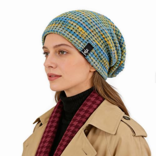 Ruphedy Damen Beanie Mütze Winter Long Oversized Slouchy Beany Strickmütze B08