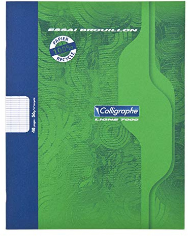 Calligraphe Set di 20 quaderni per bozza, 17 x 22, 48 p, 56 g, 100% riciclati