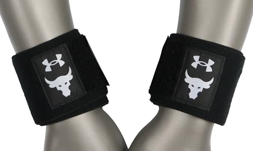 Under Armour - Handgelenkschoner Project Rock - Unisex - Fitnessbegeisterte - Schwarz / Stahl / Mod Grau - Einheitsgröße