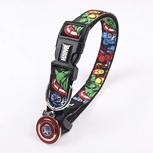 Cerdá Life'S Little Moments Marvel litet hundhalsband med personlig identitetsbricka – hundhalsband liten hund – officiell Disney Marvel® licensierad