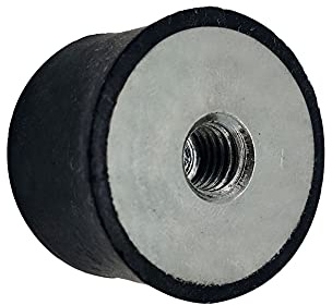 DOJA INDUSTRIAL | Klimaanlage Gummipuffer M4 | Innengewinde-Innengewinde 15x15 | PACK 12 | Klima Silentblock | Klimageraet Anti Vibration Gummilager | Wandhalterung Gummi Antivibrationsfuesse