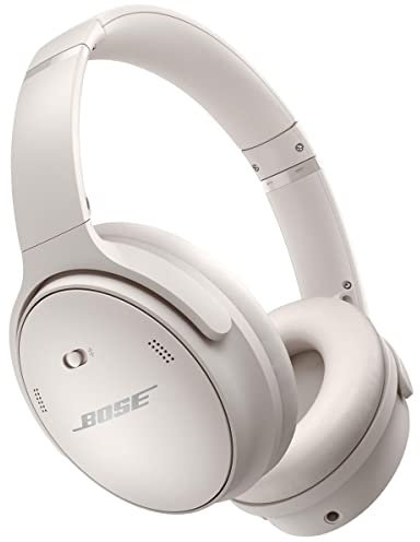 Bose QuietComfort® 45 Bluetooth wireless noise cancelling headphones with microphone for phone calls - White Smoke