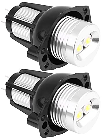 Yctze para luces de ángel e90 rigidon ojo de angel 2pcs 12W LED Angel Eyes Halo Ring Marker Light para lámparas de automóvil E90 E91 05‑08 Luz antiniebla LED Ojos de Luz Vehículo para
