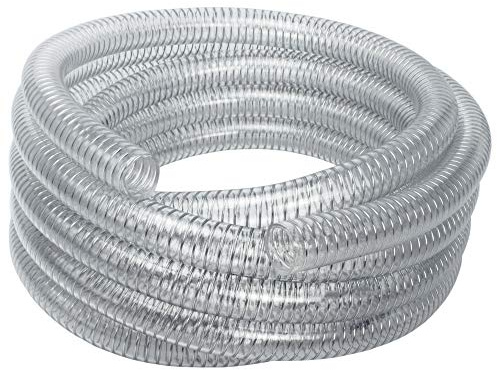 Saugschlauch *COMFORT 1 Zoll 25/30 Transparent Spiralschlauch Förderschlauch (5 m)