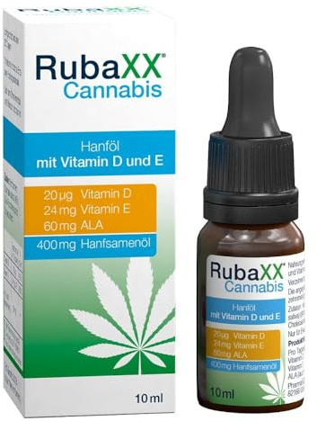 Rubaxx Cannabis Öl - Hanföl mit Vitamin D und E