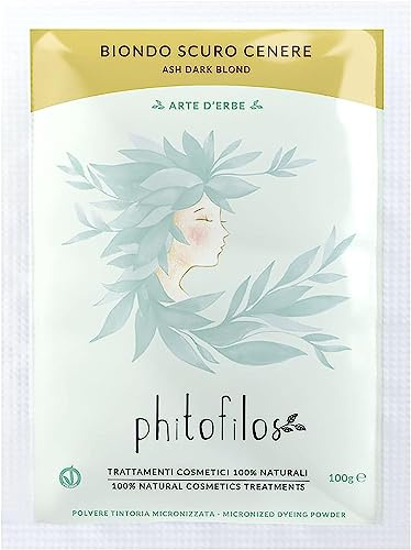 PHITOFILOS HENNE BIONDO SCURO CENERE 100GR ECOBIO HENNÉ VEGANO 100%