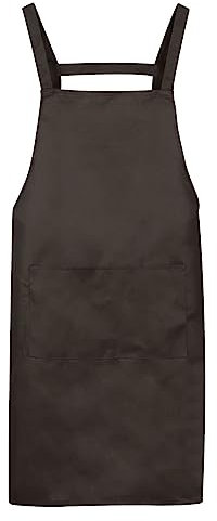 QUARKZMAN H Stil Schürze Küche Kochen Schürzen Lang Künstler Malschürze mit 2 Seitentaschen für Zuhause Küche Restaurant Handwerk Garten Kochen Braun