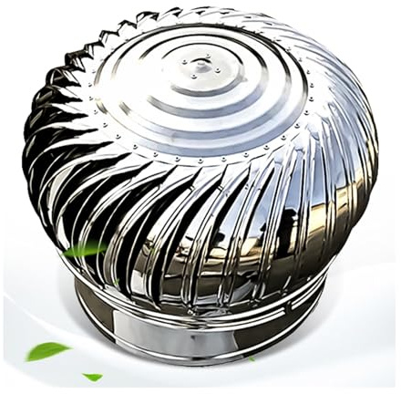 SBCC Hood Roof Ventilator Chimney Stainless Steel Exhaust Hood, Factory Ventilation Fan 304 Stainless Steel (Small : 12)