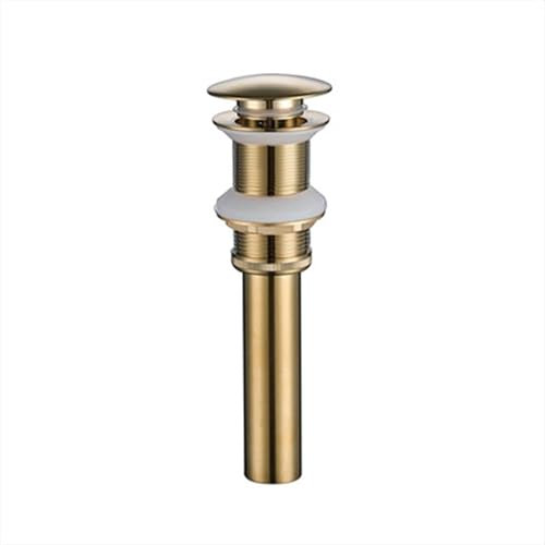 Pop-up-Waschtischstöpsel, Waschbeckenstöpsel, Waschbecken-Waschtisch-Stöpsel-Abfluss-P-Typ-Siphon, Kupfer-Abfluss-Set, Messing, runder Siphon, Desodorierung, Badezimmer-Waschtisch, Waschbecken, Rohrab