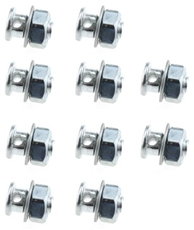 MTQY 10 piezas de 12,5 mm de ajuste de cable de freno de bicicleta en voladizo con tuerca y arandela para frenos de motocicleta y bloqueo