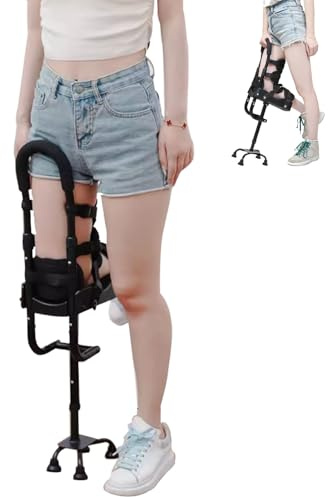 Freihändige Krücke – schmerzfreie Kniekrücke, Gehtrainer, Hilfsmittel beim Gehen mit einem Bein, unterstützt das Gehen mit einem Bein
