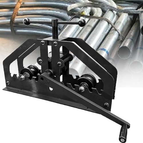 XSDAJSD Piegatubi Manuale, utensile per Piegare Tubi in Metallo, piegatubi Manuale a rulli da 1/4 a 2, piegatubi per Barre Metalliche per Acciaio, Ottone, Alluminio