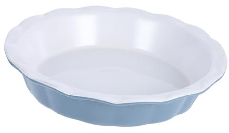 FONDOTIN Ceramic Tortenform Runde Backform Mit Gewelltem Rand Antihaftbeschichtet Für Kürbiskuchen Und Familienessen Leicht Zu Reinigen Für Kleine Partys Geeignet