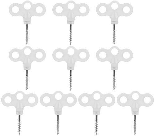Luminosa tostata a tre occhi piolo chiodi ad alta visibilità picchi a vite durevoli per campeggio esterno escursionismo in acciaio inossidabile punta di plastica 10pcs