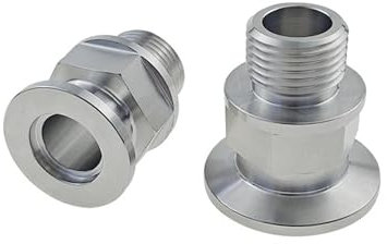 LEOTNNDQ 1 pz KF16 KF25 Raccordo for Tubo flangiato Esagonale filettato Maschio G1/8 1/4 3/8 1/2 1 BSPP for Vuoto(G Thread,KF25_1/2)
