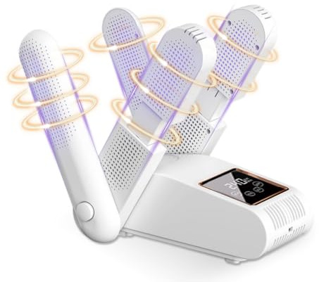 Schuhtrockner Elektrisch, Elektrisch Fußwärmer Schuhheizung Schuhwärmer, Schuhe Stiefeltrockner, Skischuhtrockner, UV-Licht + Aktivkohle Doppelt Antibakteriell, Antibakteriell Gerüche, für Schuh (A)