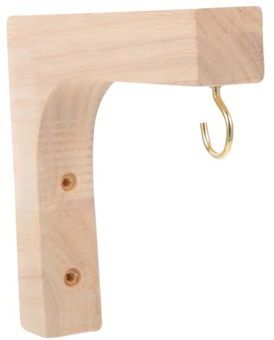 SUPVOX Gancho de Madera para Colgar Plantas Maceteros y Decoraciones de Jardín Soporte Resistente para Pared para Interior y Exterior Estilo Rústico y Compacto